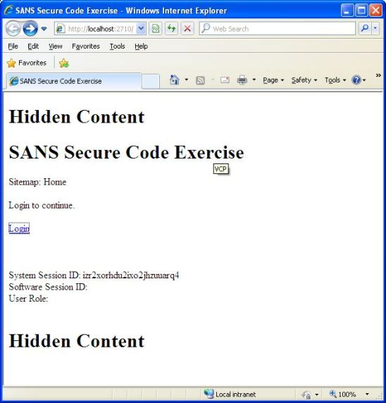 Picture of session hidden content