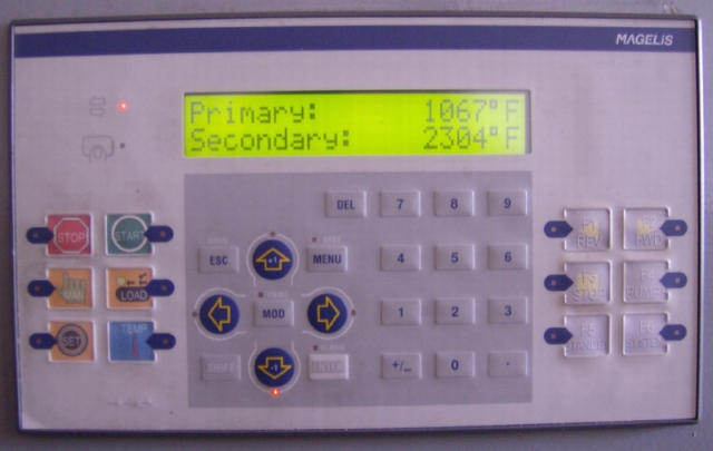Picture of Human Machine Interface HMI for Biomass Gasifier